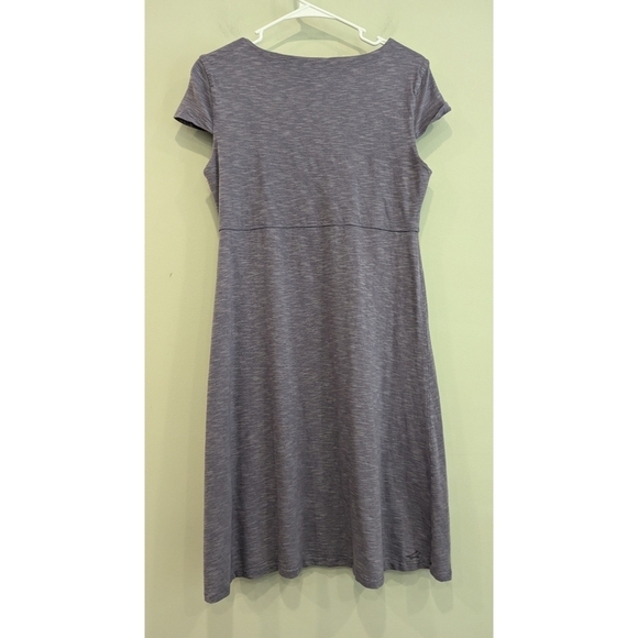Horny Toad Heathered Purple Rosemarie Organic Cotton Tencel Dress Size Medium - Picture 3 of 5
